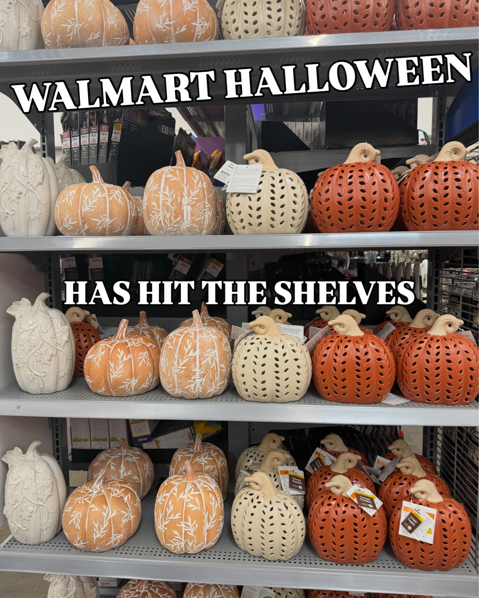Walmart Halloween/Fall has hit the shelves! 🎃👻
Comment PUMPKIN for links to everything and more! 
•
•
•
Walmart home, Halloween decor, fall decor, pumpkins, Walmart finds