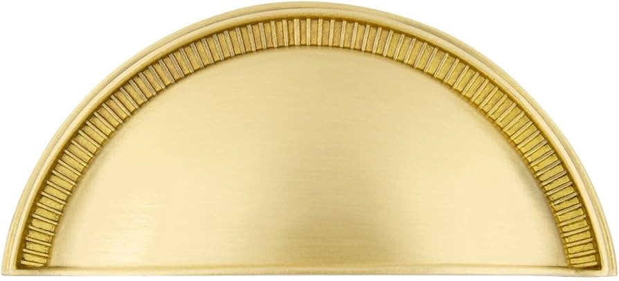 Grandeur Soleil Cup Pull 3" on Center in Satin Brass | Amazon (US)