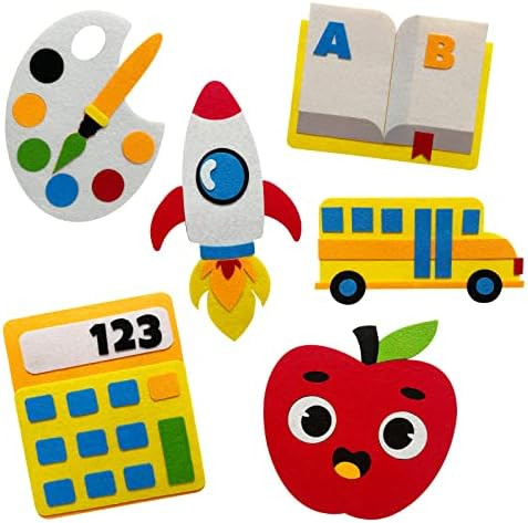 12PCS Back to School Crafts for Kids – First Day of School Classroom DIY Game Activities Party ... | Amazon (US)