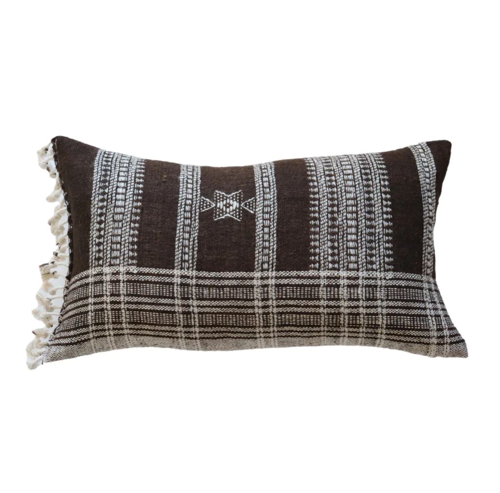 Nova Wool Brown Pillow Cover | Danielle Oakey Interiors INC