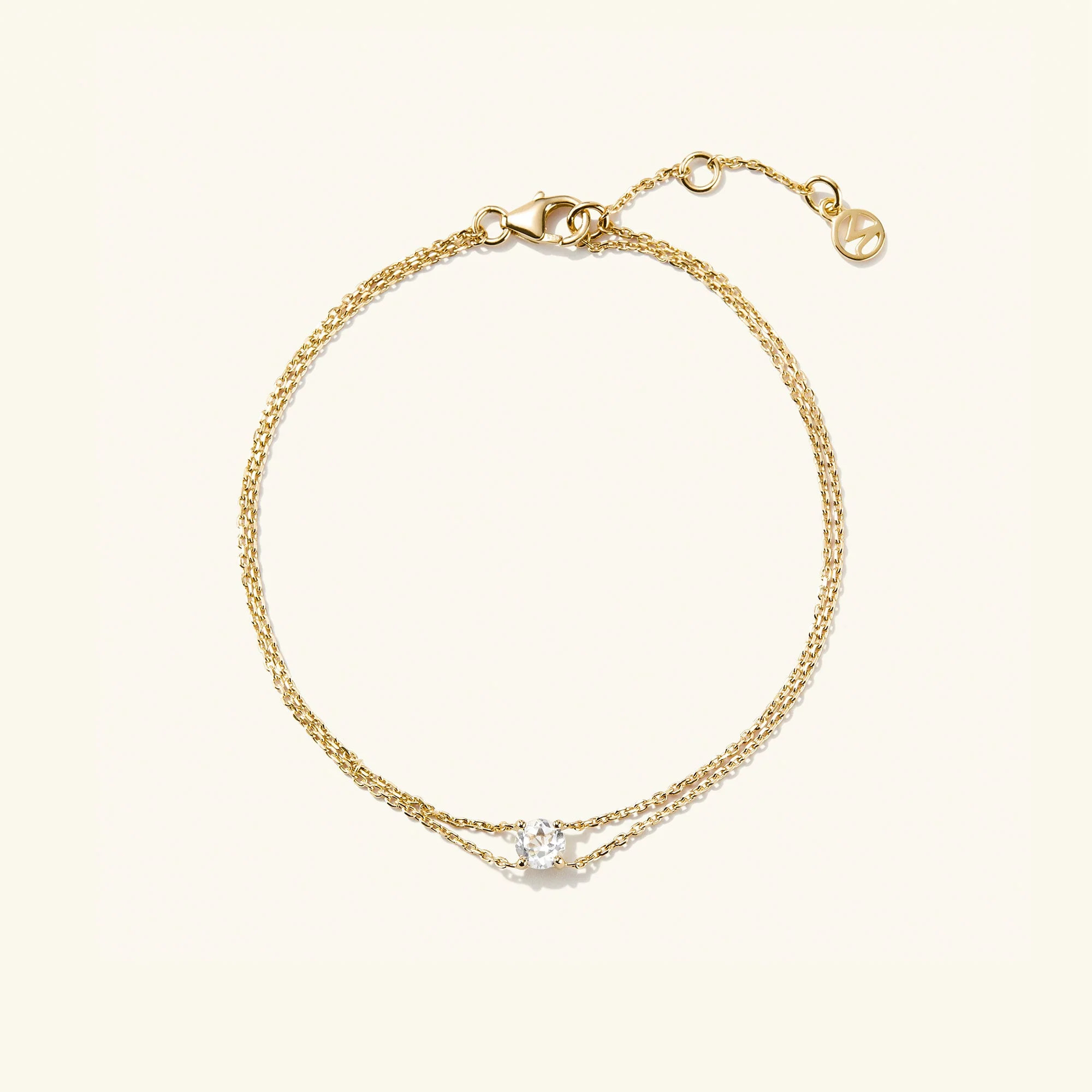 Round Topaz Bracelet | Mejuri Fine Crew
