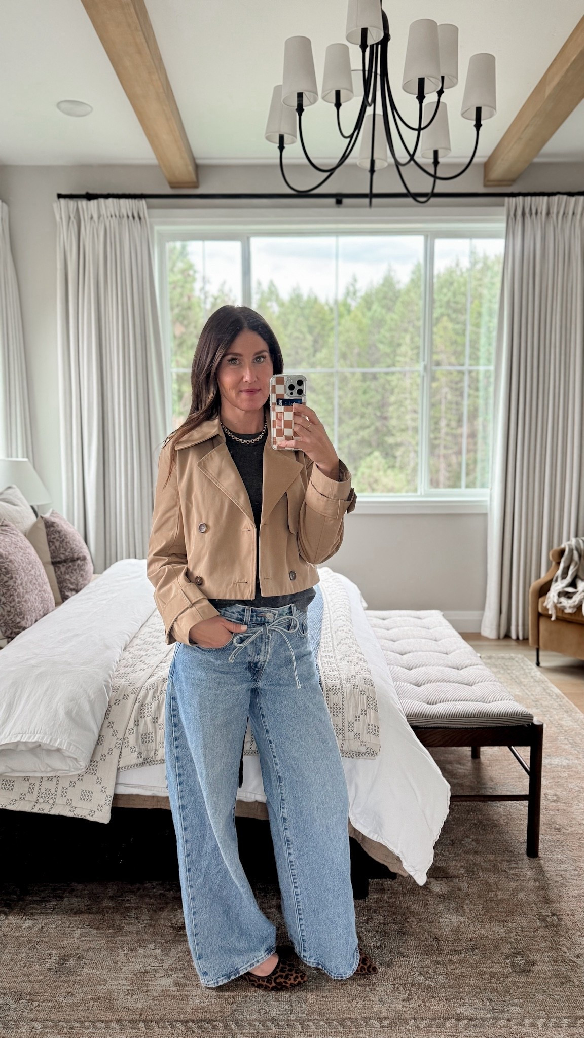 Church fit! Loving this cropped trench for fall! Runs tts! 

Jeans, denim, Levi’s, cropped, trench, Abercrombie, coat, jacket, trenchcoat, sweater, target, a new day, leopard, flats, swing back, bedroom, decor, home decor, bed, rug, fall, autumn, OOTD, mom 

#LTKShoeCrush #LTKStyleTip #LTKSeasonal