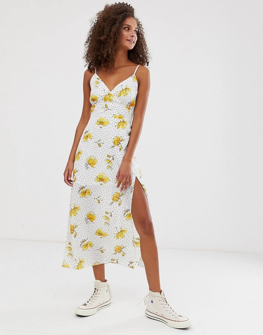 Abercrombie & Fitch tea dress in floral-Multi | ASOS (Global)