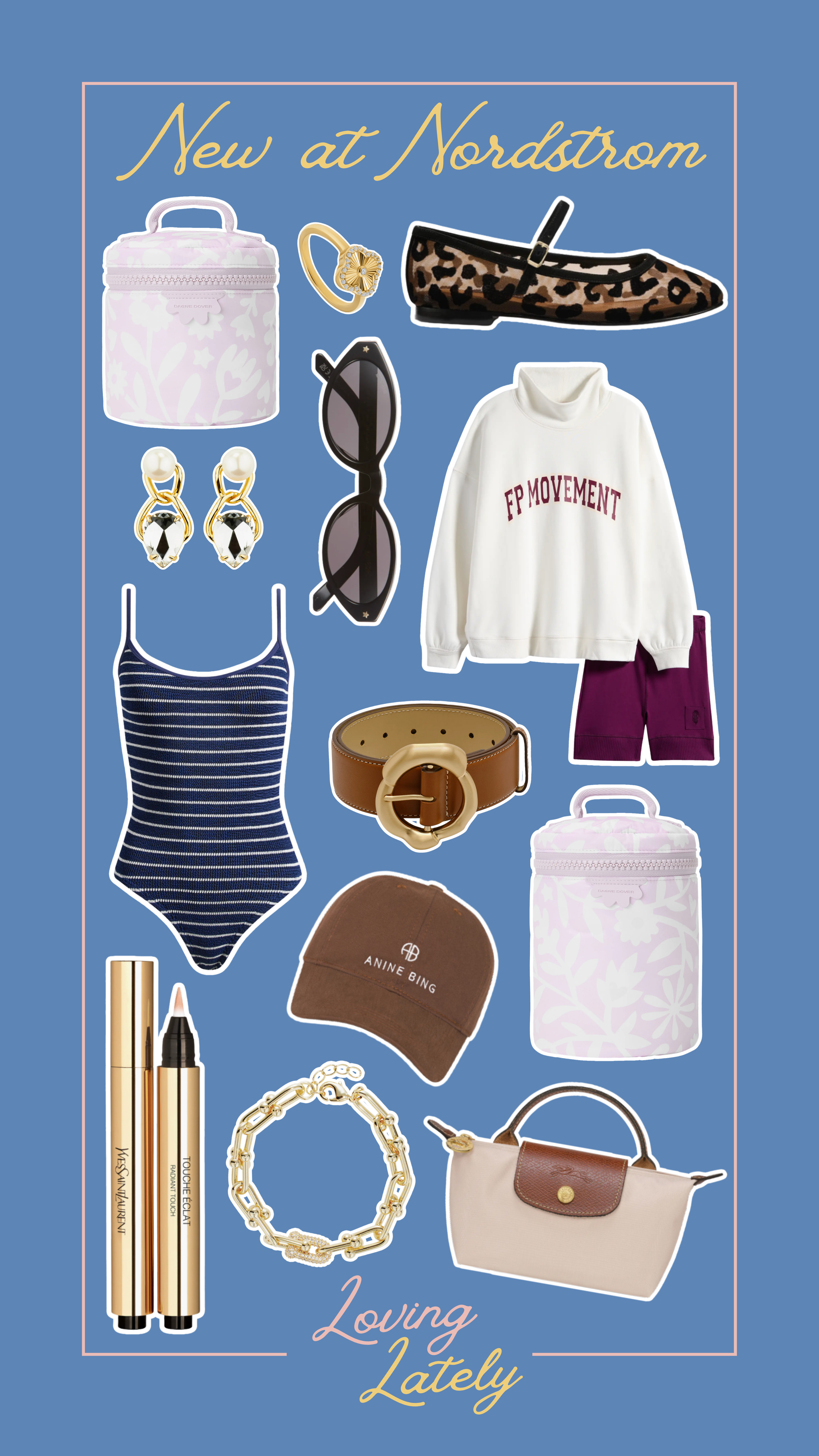 New and now at Nordstrom! So many good new arrivals this week at Nordstrom. The free people movement set is so cute and cozy. 



Dagne Dover | Cult Gaia | Anine Bing | Longchamp | YSL | Accessories | Summer style | Summer fashion | one size swim | hunza g swim | gold accessories | what to wear | loving lately | currently shopping 

 #LTKSeasonal #LTKTravel #LTKShoeCrush