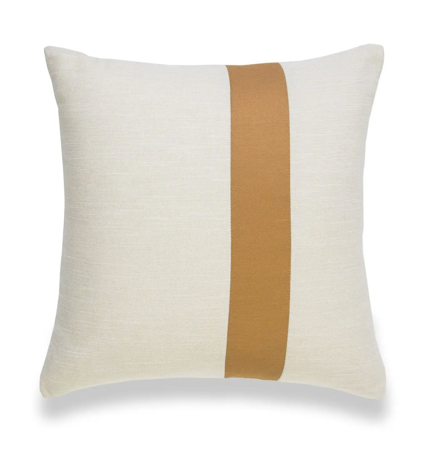 Modern Boho Throw Pillow Cover, Mustard Yellow, Stripes, 18" - HOME | HOME by Hall & Perry