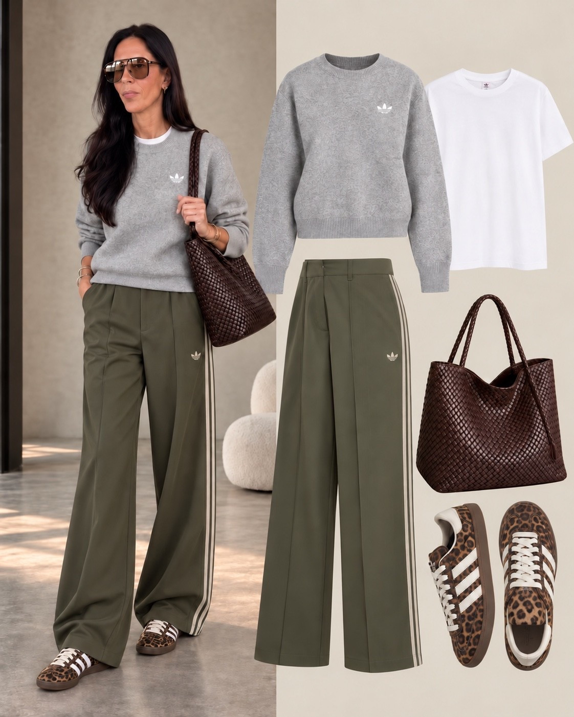 Had to grab them in olive, too! 
Pants- size 4 (size up if between) 
Sweater - small 
Tee - small 
@adidas

#LTKootd #LTKU #LTKmomlife