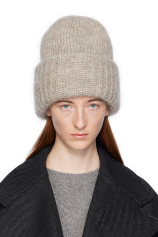 Teurn Studios - SSENSE Exclusive Beige Josie Beanie | SSENSE
