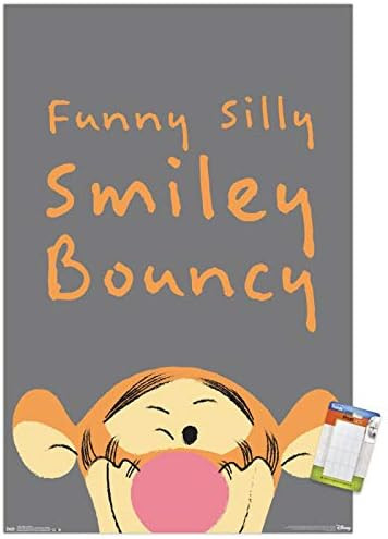 Trends International Disney Winnie The Pooh - Tigger - Bouncy Wall Poster, 22.375" x 34", Premium Po | Amazon (US)
