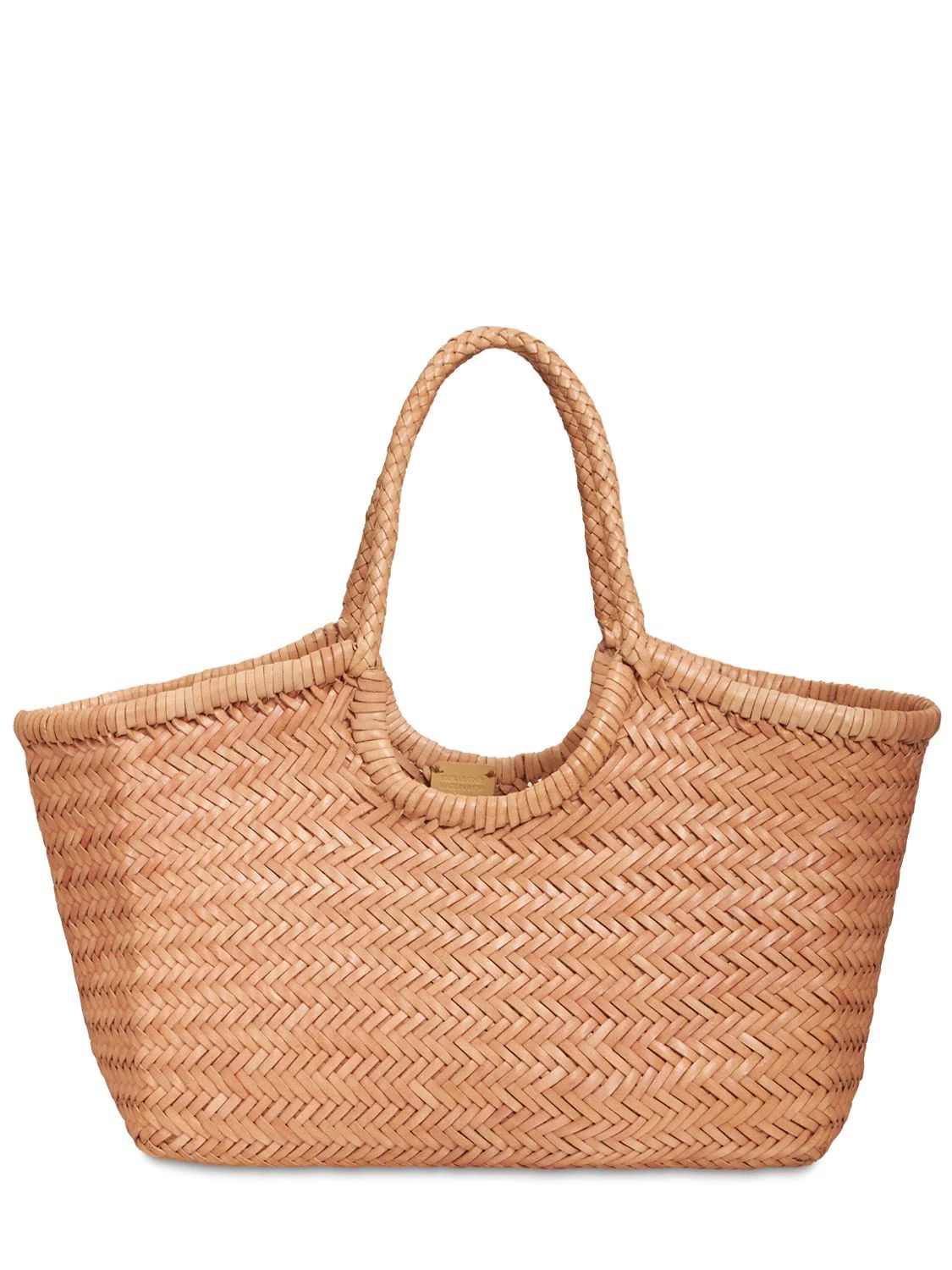 Dragon Diffusion - Big nantucket woven leather basket bag - Natural | Luisaviaroma | Luisaviaroma