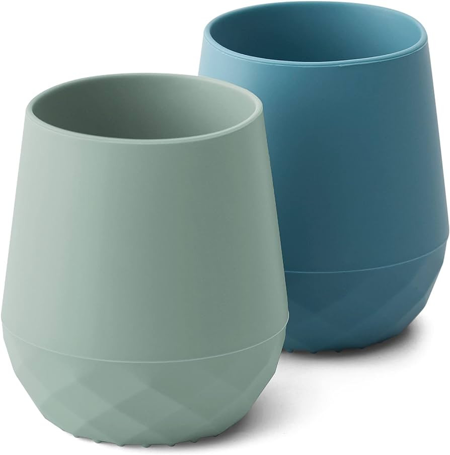 Silicone Baby Cups for 6-12 Months Infants - Tiny Open Cups - Training Cups for Baby Led Weaning ... | Amazon (US)