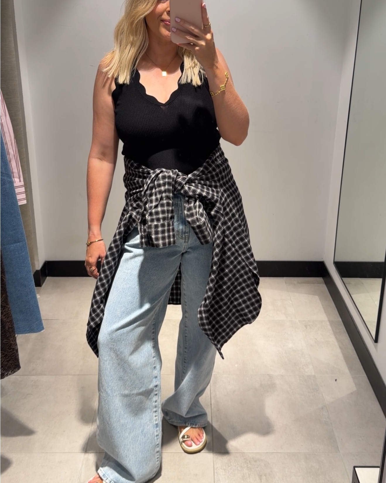 Back for another DECJUBA Buy or Bye where I wanted it all 👀 PSA: They’re currently buy 2 get 25% off / buy 3 get 30% off ☑️ 

Sizes 
Jeans: 10
Pink stripe shirt: M/L
Black silk cami: 10
Flannel shirt: XS/S
Jersey top: M
Trench jacket: 10
Brown jacket: 10
Black dress: 10 

#LTKstyletip #LTKaustralia #LTKautumn