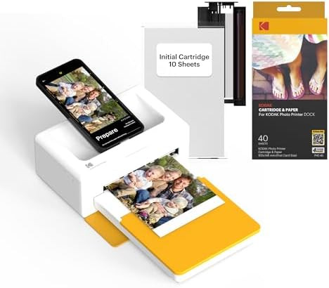 KODAK Dock Plus 4PASS Instant Photo Printer, 4x6” Portable Picture Printer, Bluetooth & Dock 2-... | Amazon (US)