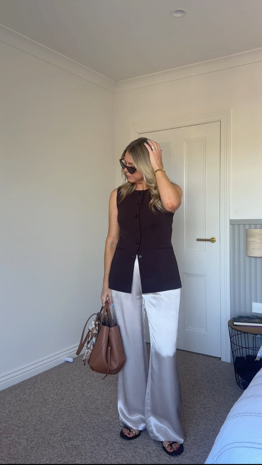 Summer workwear, but make it cute 💁🏼‍♀️ I’m in a 10 in the satin pants and vest - pants are IDA-S but I’ve linked similar (I also wear a 10 in Dissh satin pants) x

#LTKworkwear #LTKaustralia #LTKstyletip