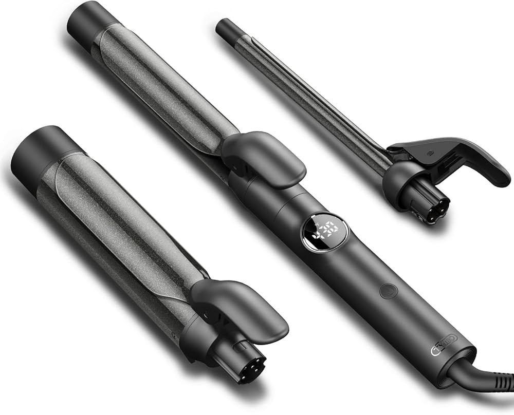 Curling Iron Set, TYMO Instant Heat Ionic 3 in 1 Curling Wand Set with 3 Barrels (1/2’’, 1’... | Amazon (US)