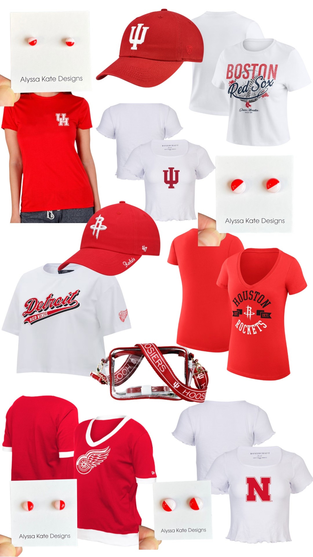 All the outfit ideas for your red and white teams! Don’t forget to check out the Alyssa Kate Designs, red and white studs to match!

#LTKActive #LTKStyleTip