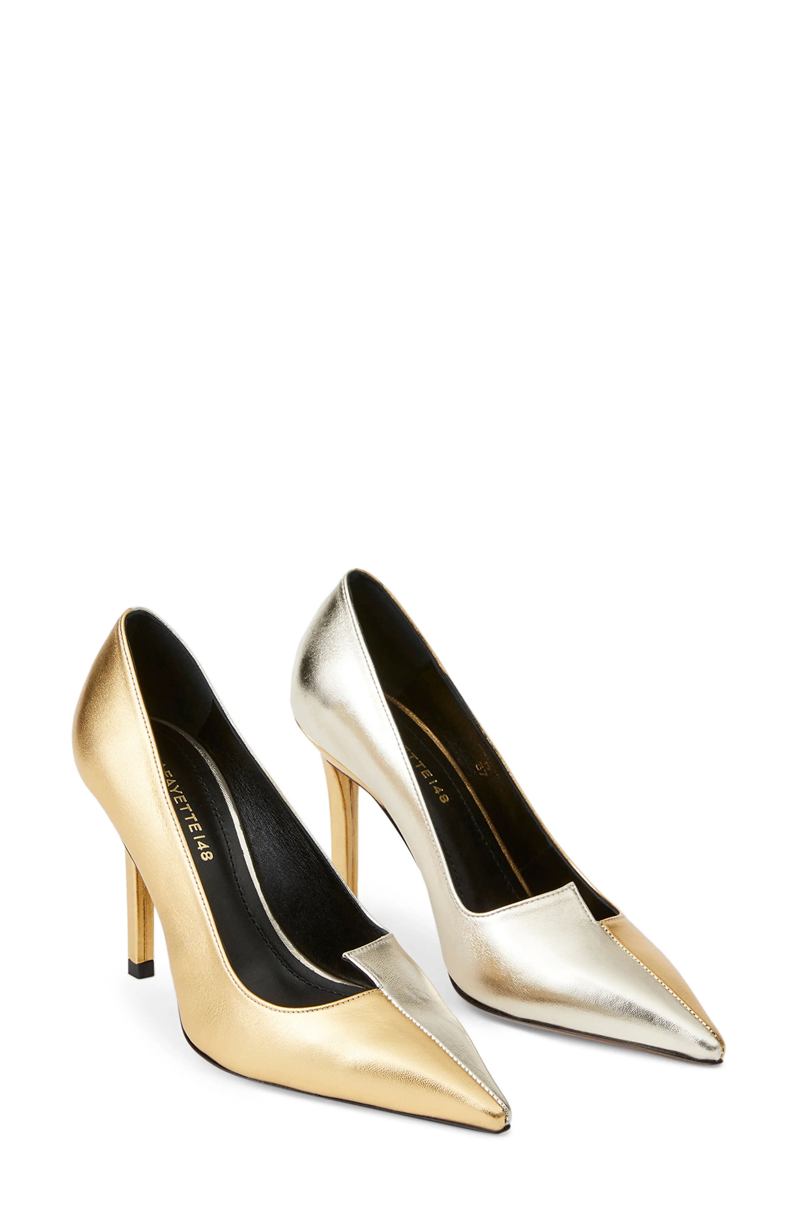 Women's Lafayette 148 New York Marilyn Pump, Size 10US - Metallic | Nordstrom