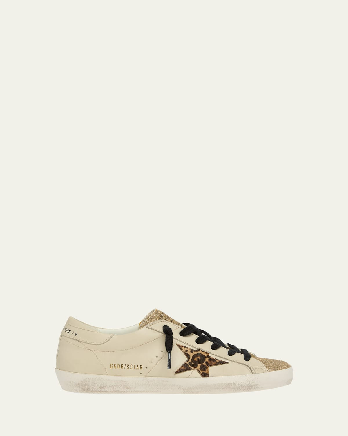 Superstar Leopard Glitter Low-Top Sneakers | Bergdorf Goodman