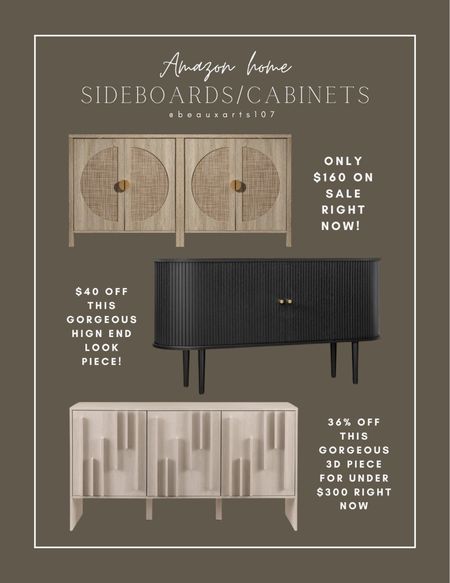 Shop these beautiful sideboard cabinet looks for a great price! 

#LTKhome #LTKstyletip #LTKsalealert