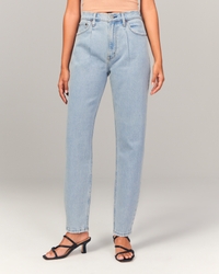Pleated High Rise 80s Mom Jean | Abercrombie & Fitch (US)
