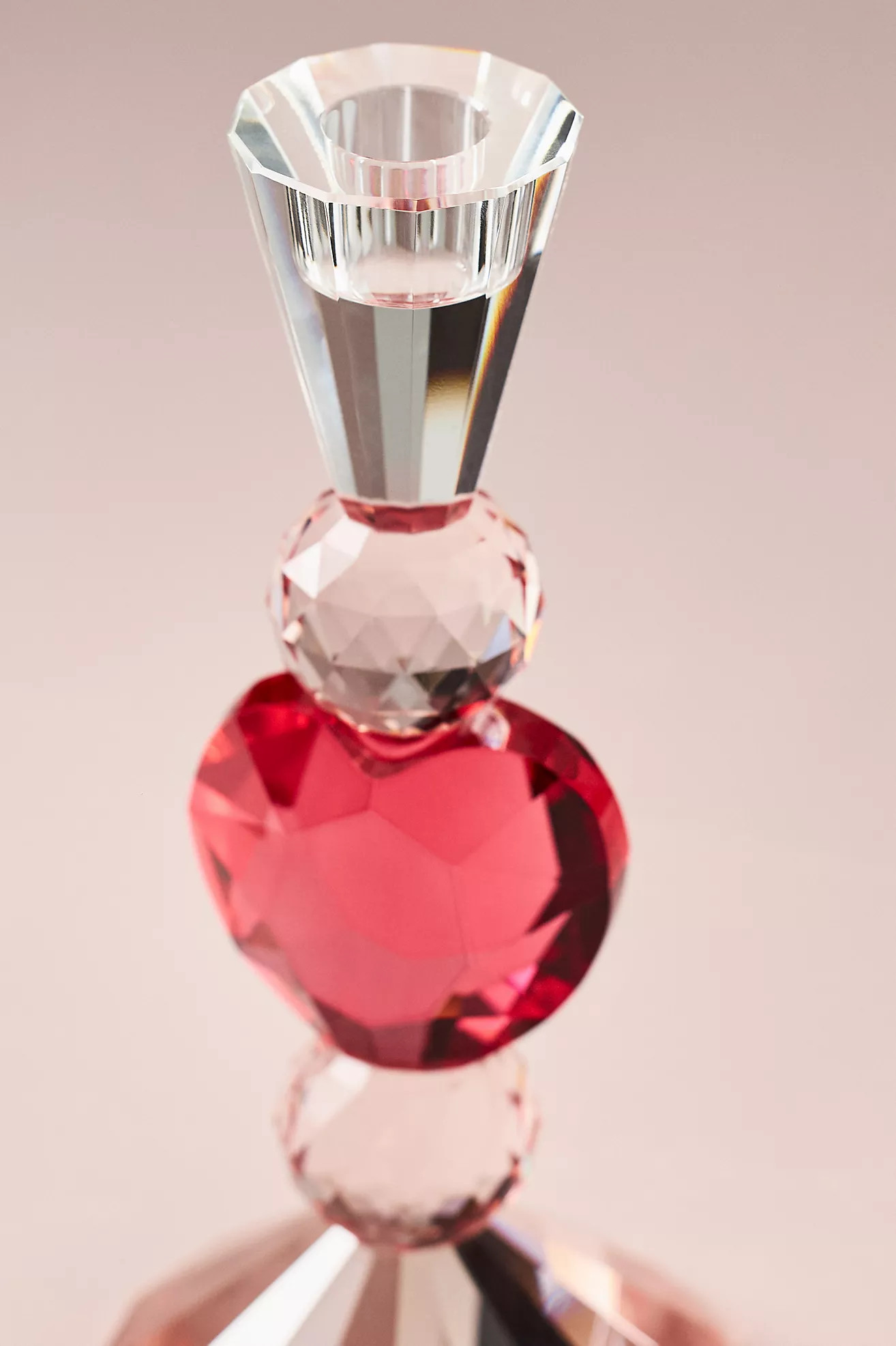 Heart Cut Glass Candle Holder | Anthropologie (US)