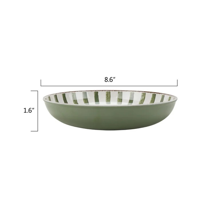 Better Homes & Gardens Bamboo Melamine Dinner Bowl, Green | Walmart (US)
