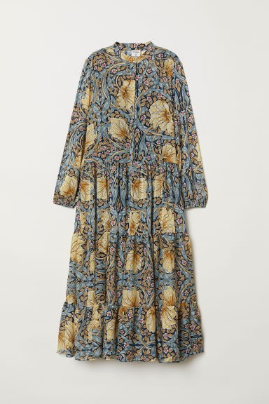 H & M - Patterned Maxi Dress - Blue | H&M (US + CA)