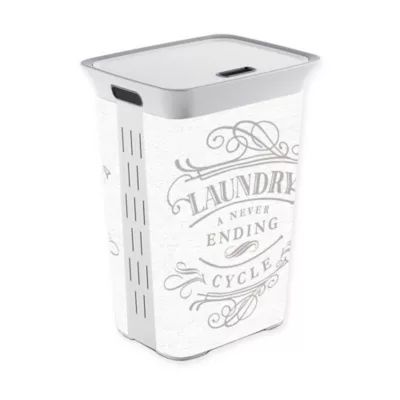 "Laundry a Never Ending Cycle" Laundry Hamper | Bed Bath & Beyond | Bed Bath & Beyond