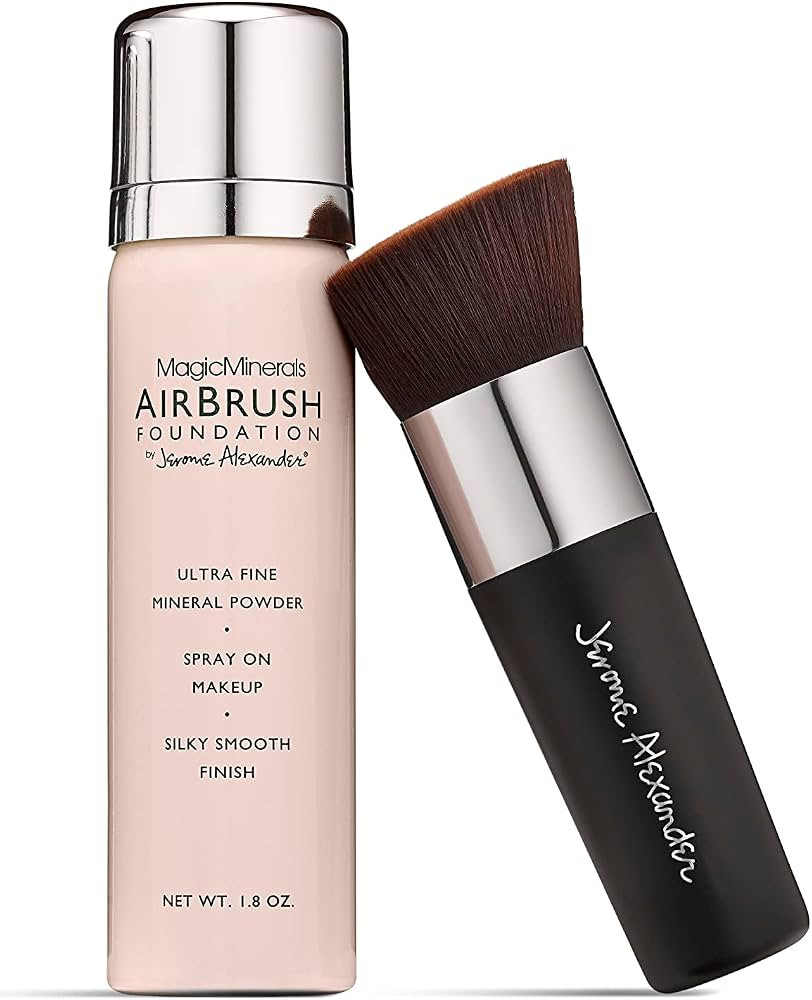 MagicMinerals AirBrush Foundation by Jerome Alexander – 2pc Set with Airbrush Foundation and Ka... | Amazon (US)