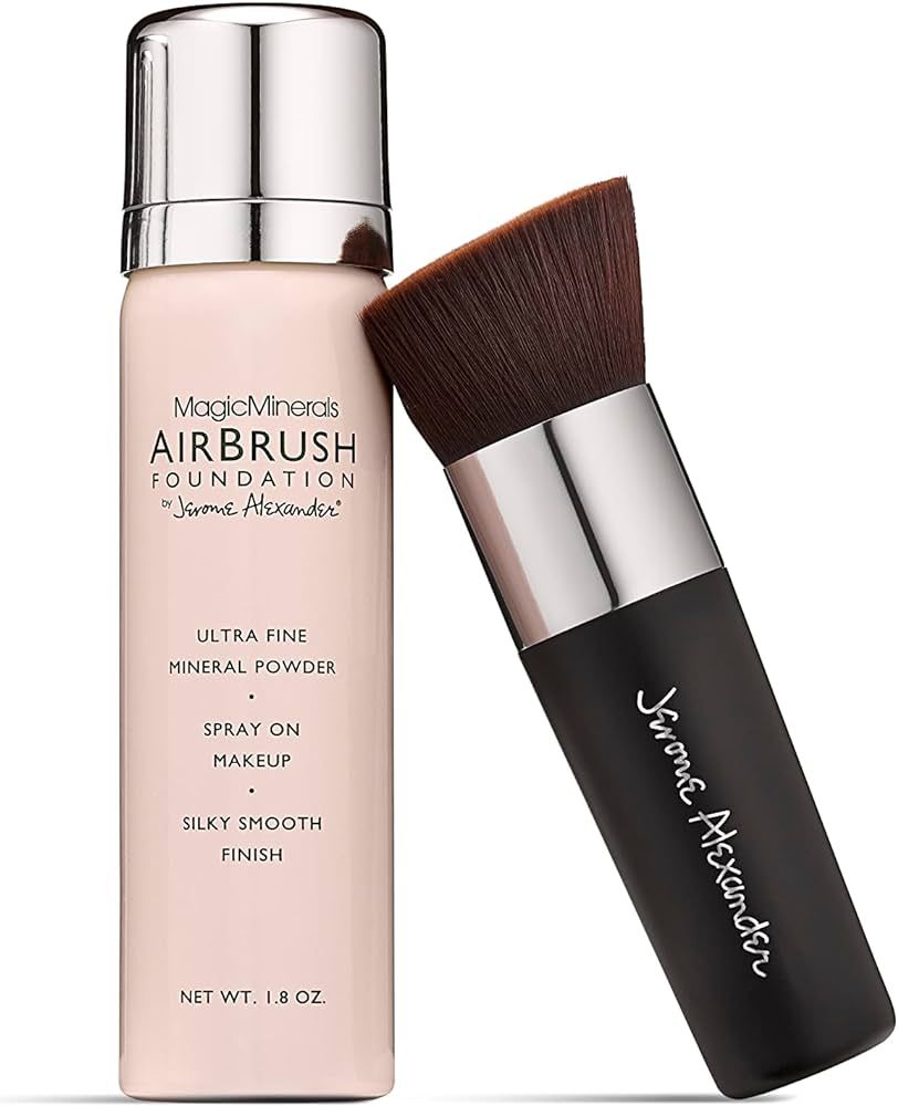 MagicMinerals AirBrush Foundation by Jerome Alexander – 2pc Set with Airbrush Foundation and Ka... | Amazon (US)