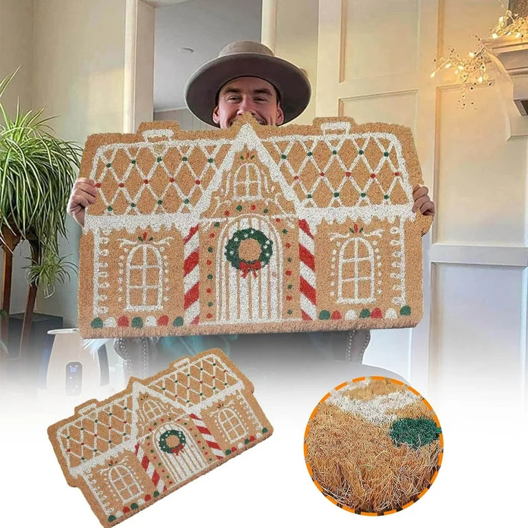 Gingerbread House Door Mat,Gingerbread Door Mat, Christmas Gingerbread Door Mat, Gingerbread Rug ... | Walmart (US)