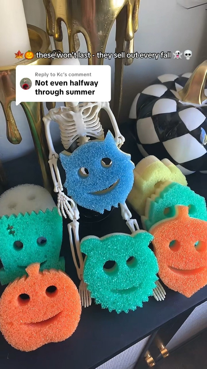 Scrub daddy Halloween and scrub mommy Halloween and scrub mommy fall sponges! #fall #halloween #scrubdaddy #scrubmommy

#LTKSeasonal #LTKHome #LTKSaleAlert