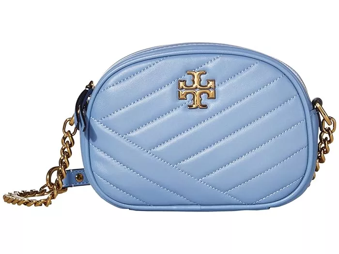 Tory Burch Kira Chevron Small Camera Bag In Blue