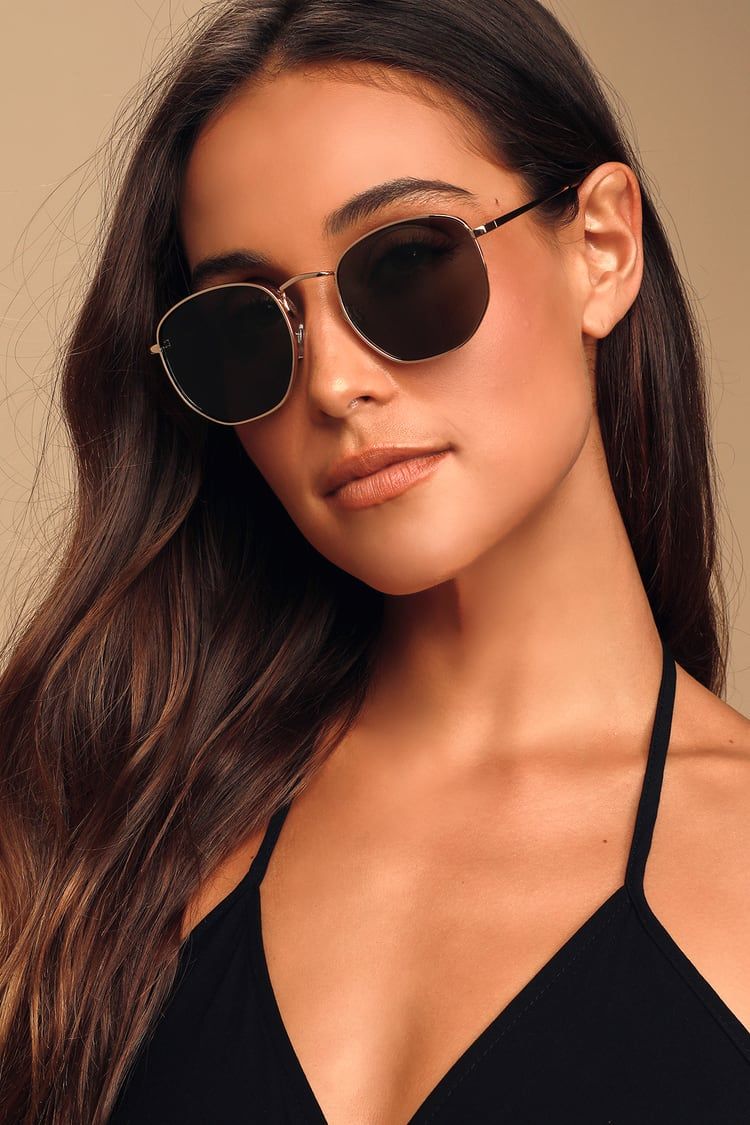 Doing My Best Gold Sunglasses | Lulus (US)