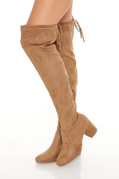Faux Suede Over-the-Knee Boots | Forever 21