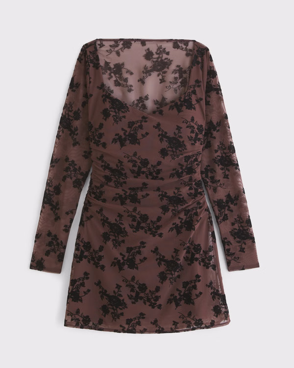 Bra-Free Sweetheart Sequin Mini Dress | Abercrombie & Fitch (US)