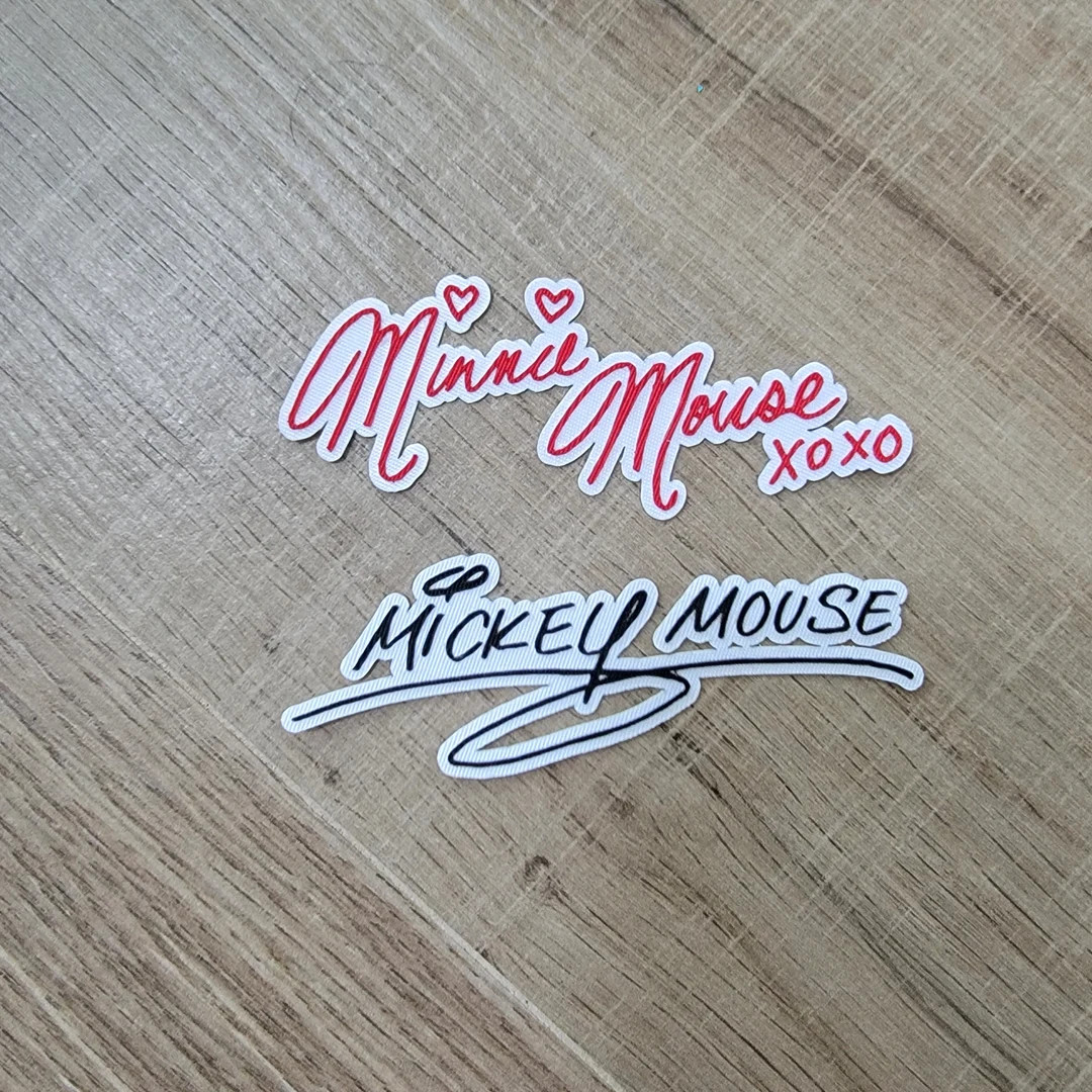 Custom Mickey Patch, Minnie Patch, Pluto Patch, Goofy Patch Signature Iron on Patches for Hats, I... | Etsy (US)