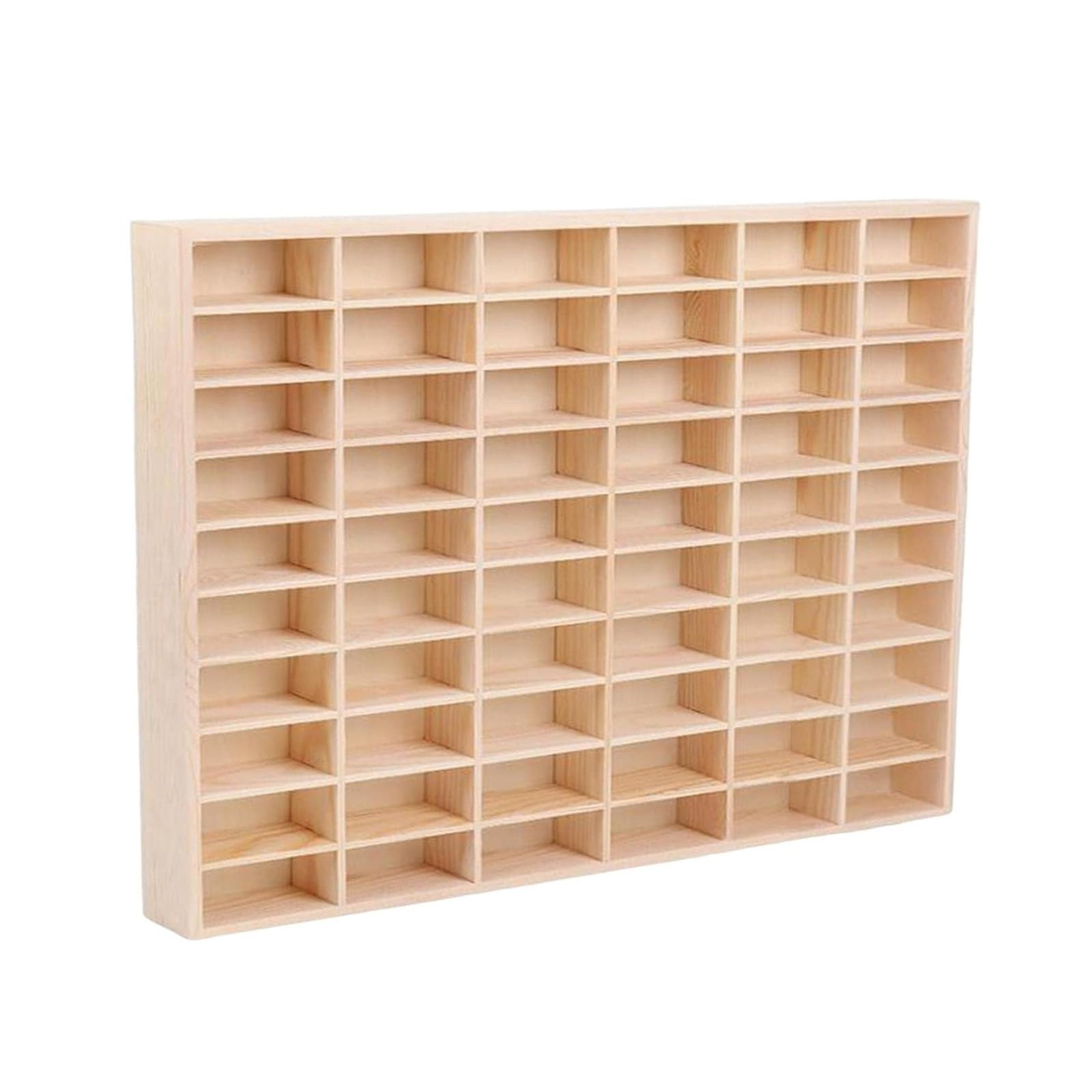 1:64 Scale Toy Car Display Case Organizer Storage, Wooden Wheel Rack Wall Mounted with 60 Compart... | Amazon (US)