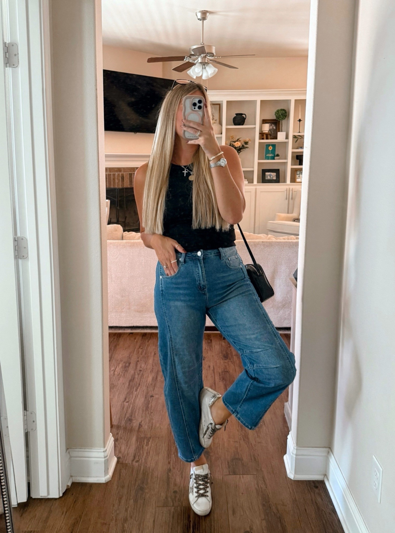 These Amazon barrel jeans are so good! TTS!

#LTKSeasonal #LTKFindsUnder50 #LTKStyleTip