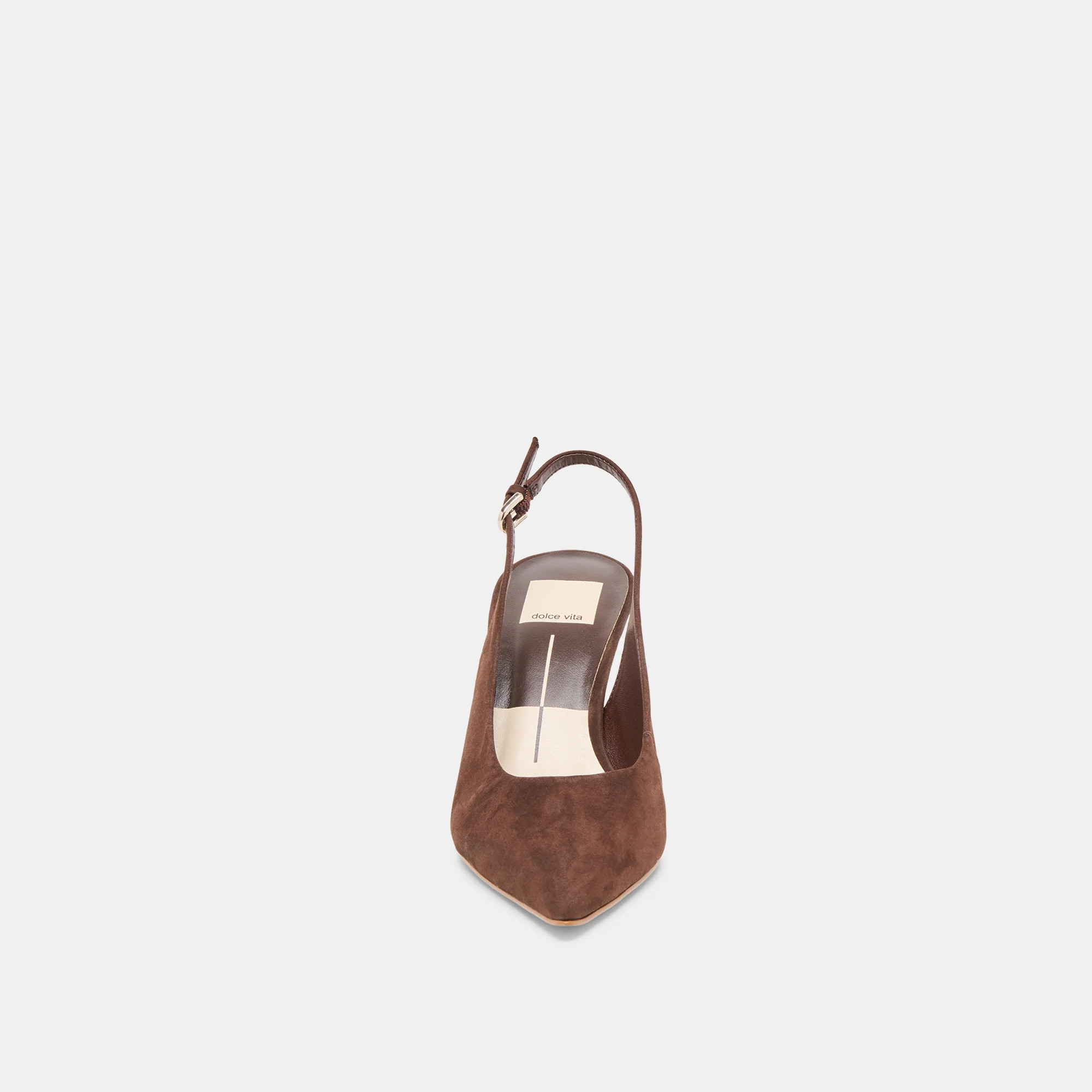 Elasi Heels Dk Brown Nubuck | DolceVita.com