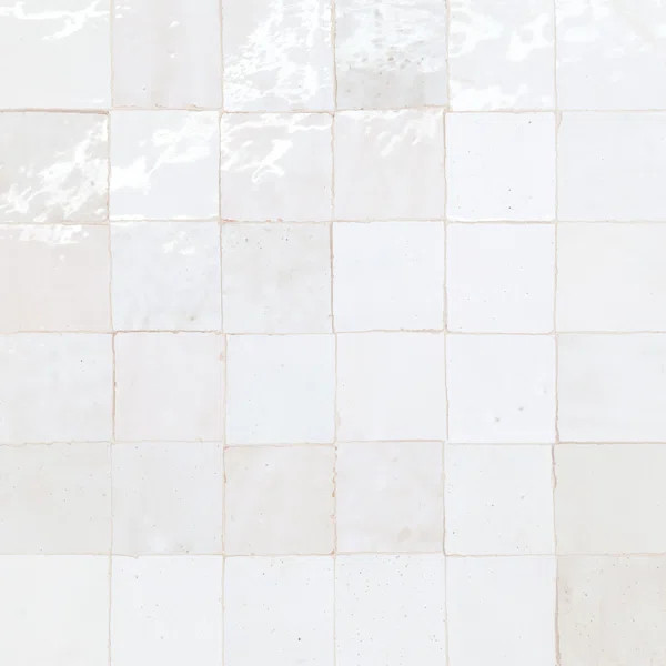 Zagora 2" x 2" Glossy Zellige Mosaic Tile | Wayfair North America