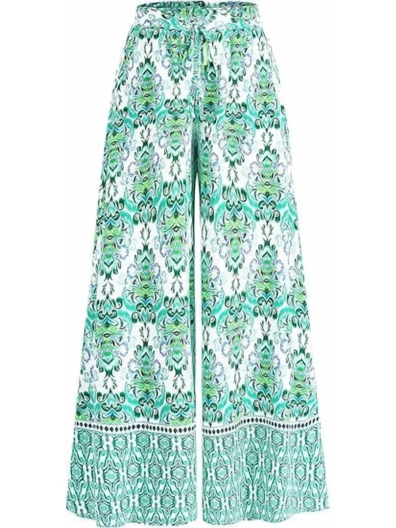 FreshPretty Women Wide Leg Pants Casual High Waist Floral Palazzo Pants for Women Flowy Trendy Lo... | Walmart (US)