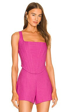 Aureta. Sophia Bustier in Pink Shock from Revolve.com | Revolve Clothing (Global)