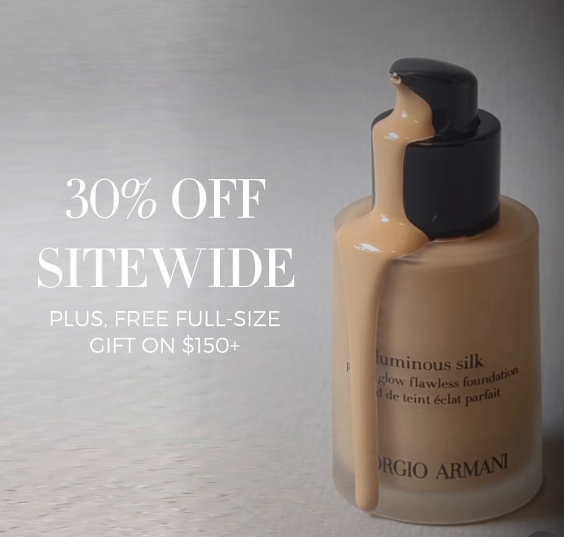 30% off sitewide! Discount in cart!

#LTKSaleAlert #LTKOver40 #LTKBeauty