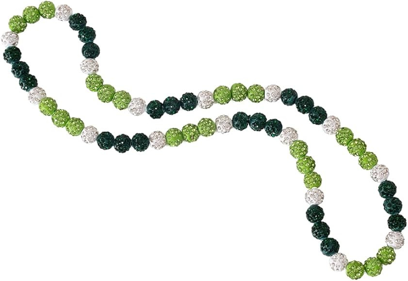 Baseball Ice Collection Necklace Sparkly Elastic Bling Beaded Necklace - Baseball Athlete Sports ... | Amazon (US)