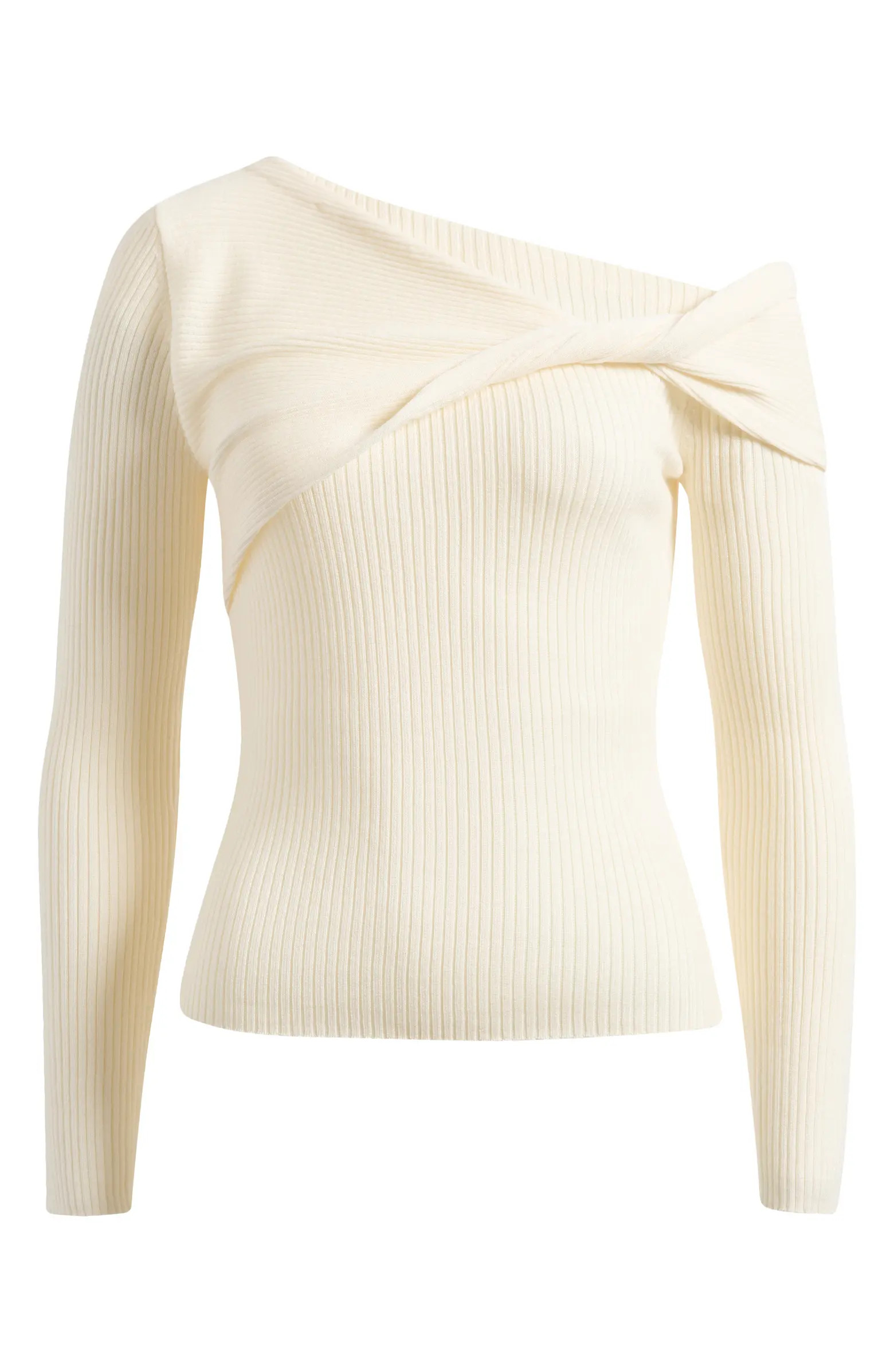 Reformation Llilou Off the Shoulder Wool Sweater | Nordstrom | Nordstrom