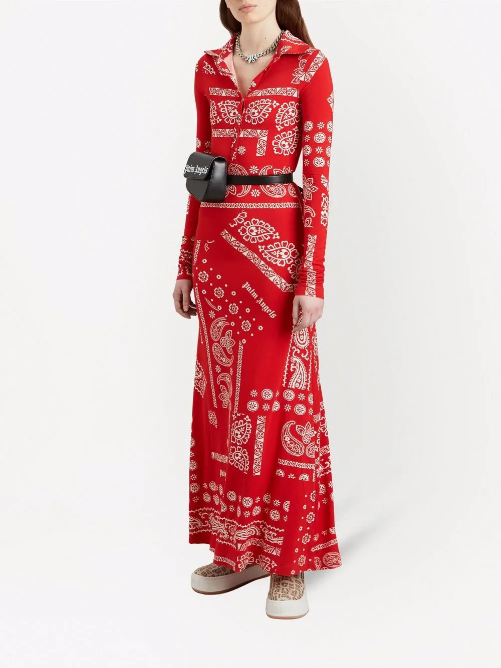 bandana-print long dress | Farfetch (RoW)