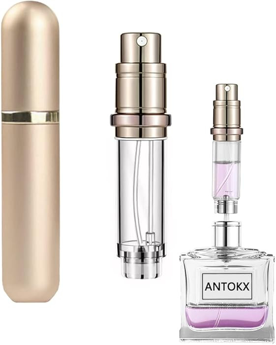 Travel Perfume Bottle Refillable Atomizer - 5ML Perfume Atomiser, Pocket Perfume Dispenser, Scent... | Amazon (US)
