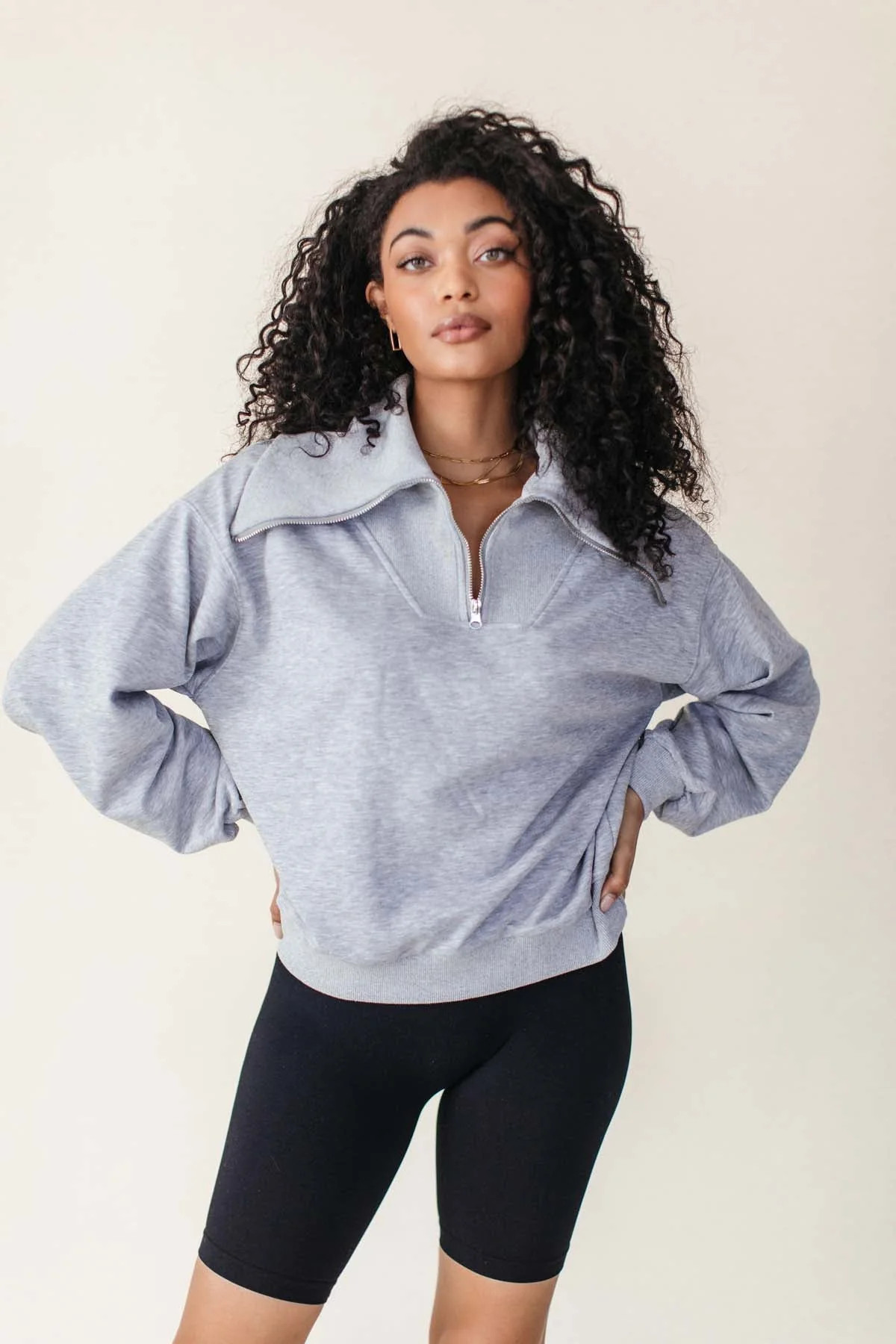 Kensie Quarter Zip Sweatshirt - FINAL SALE | The Post
