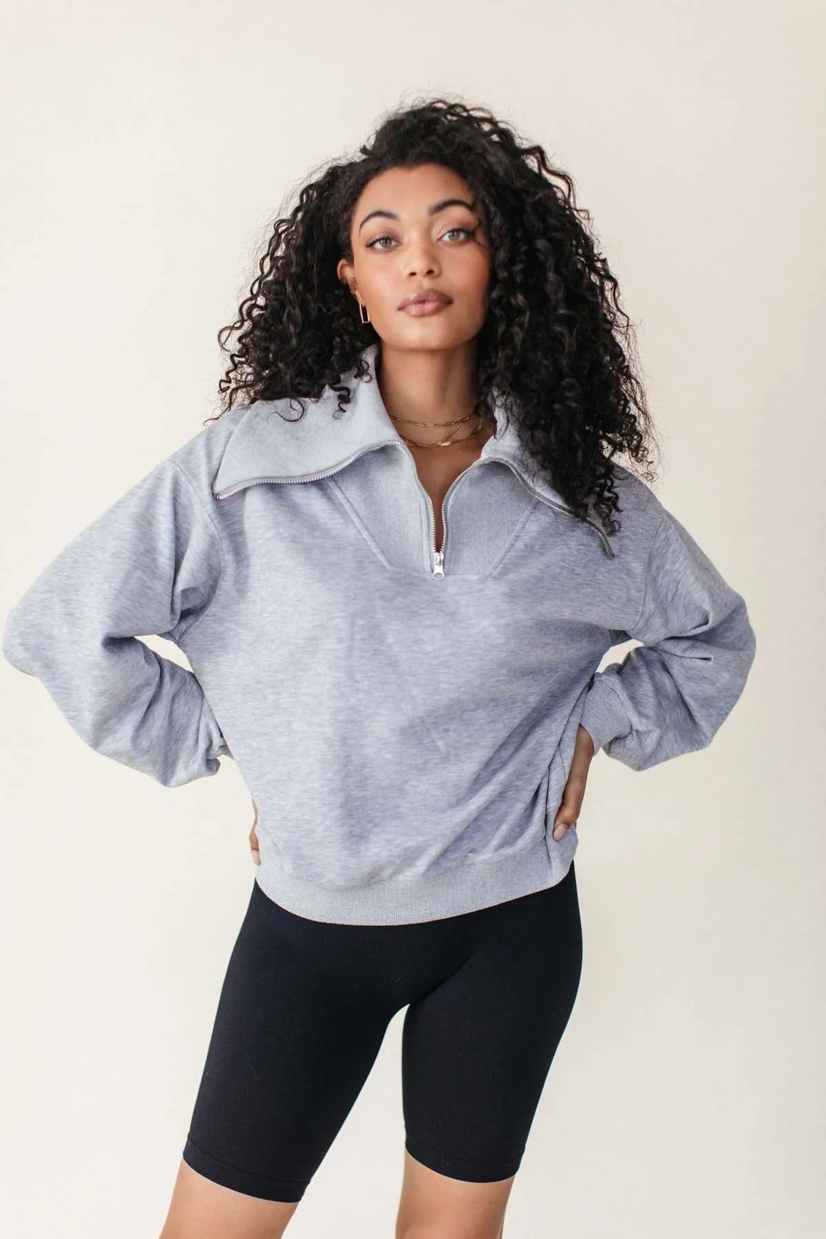 Kensie Quarter Zip Sweatshirt | The Post