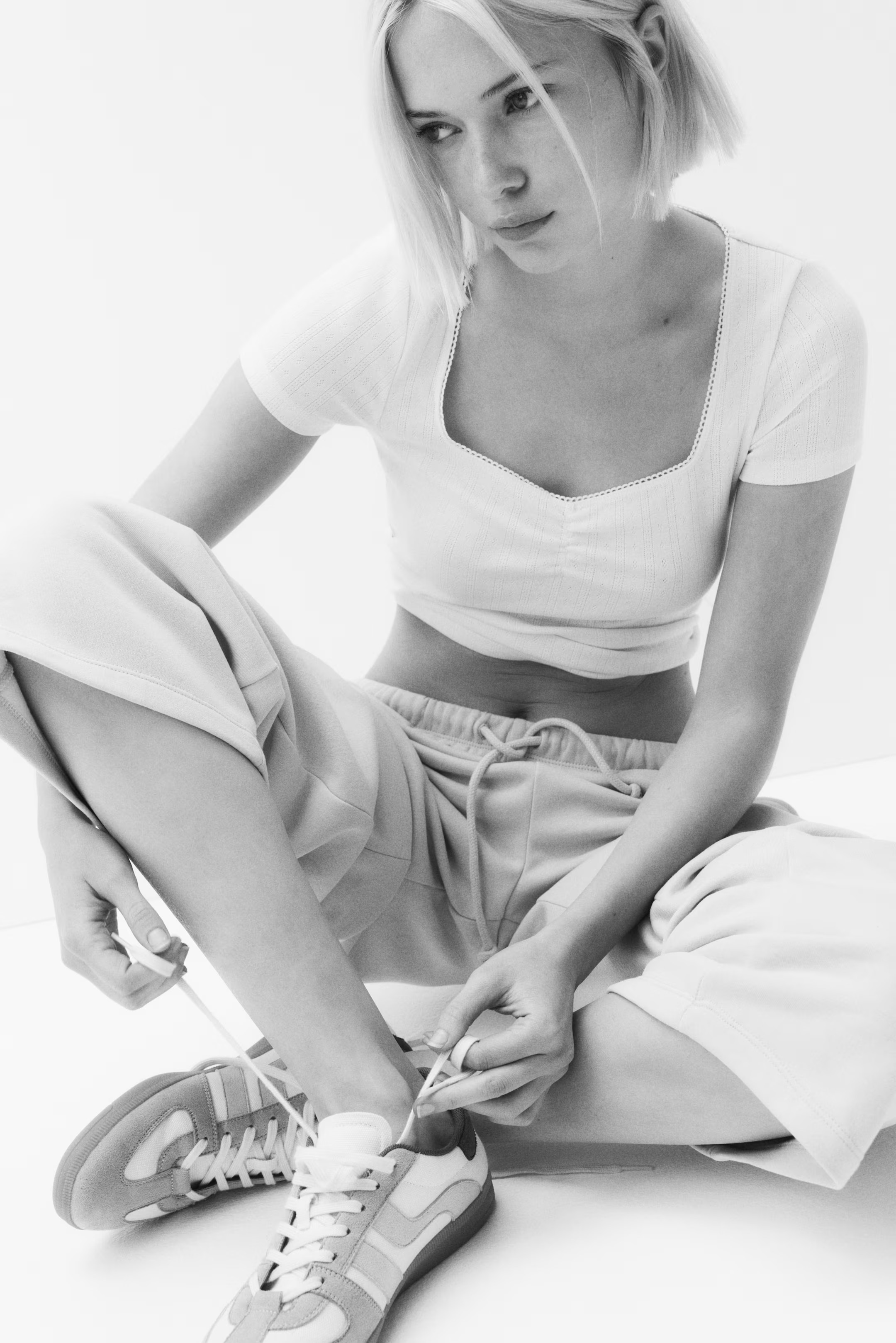 Picot-Trimmed T-Shirt | H&M (US + CA)